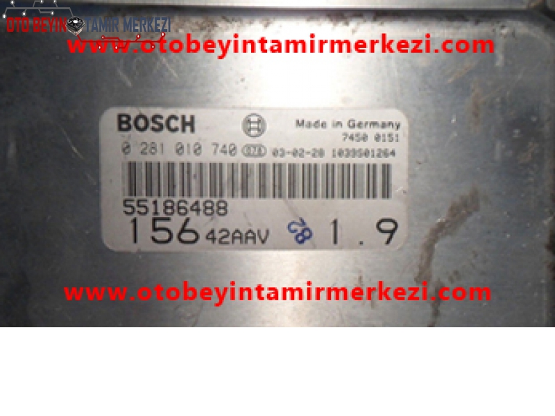 ALFA ROMEO BOSCH MOTOR BEYNİ ECU 0 281 010 740-55186488-0281010740-55186488