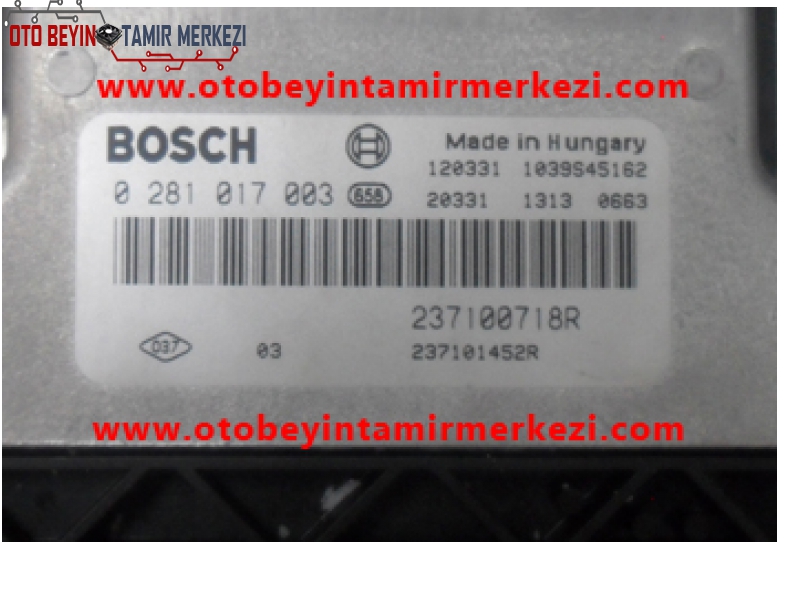 RENAULT BOSCH MOTOR BEYNİ ECU 0 281 017 003 -0281017003
