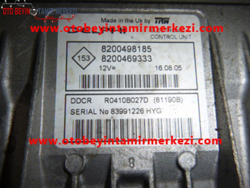 RENAULT DELPHİ MOTOR BEYNİ ECU 8200498185 8200469333 8200498185 8200469333