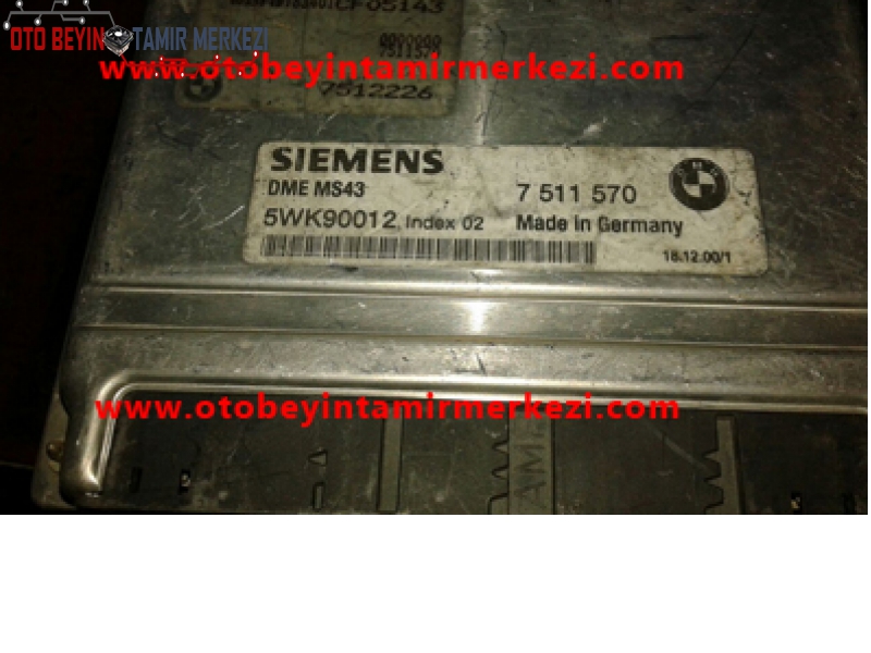 BMW SİEMENS MOTOR BEYNİ ECU DME MS43 5WK90012-7 511 570-DME MS43 5WK90012-7 511 570