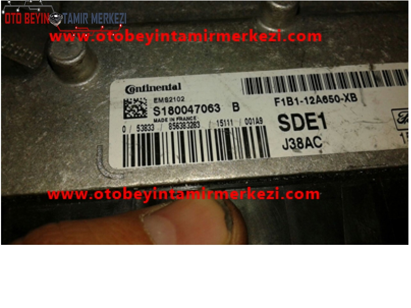 FORD CONTİNANTEL MOTOR BEYNİ ECU F1B1-12A650-XB S180047063 B SDE1 J38AC-F1B1-12A650-XB S180047063 B SDE1 J38AC