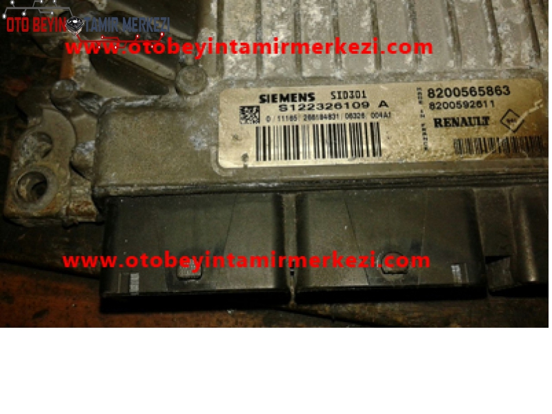 RENAULT SİEMENS MOTOR BEYNİ ECU SİD301-S122326109 A-8200565863-SİD301-S122326109 A-8200565863