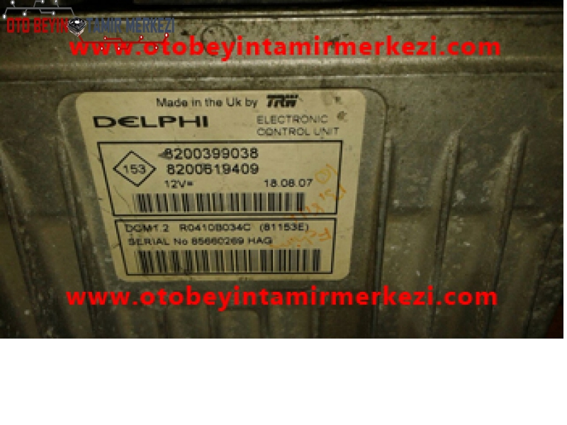 RENAULT DELPHİ MOTOR BEYNİ ECU 8200399038-8200619409-8200399038-8200619409